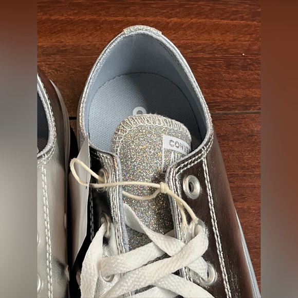 Converse CTAS OX Low Top Womens 8 Metallic Granite Glitter Sneaker Shoe A05433F - Picture 13 of 16